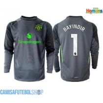 Camisa de time de futebol Manchester United Altay Bayindir #1 Goleiro Replicas 2º Equipamento 2025-26 Manga Comprida